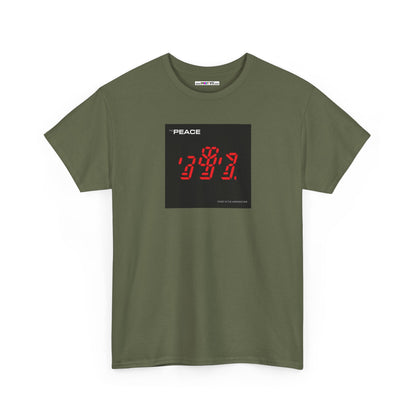 the PEACE ghost in the war-machine Unisex Heavy Cotton Tee