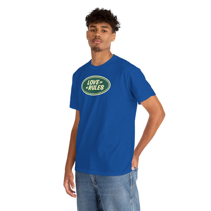 LOVE RULES Unisex Heavy Cotton Tee