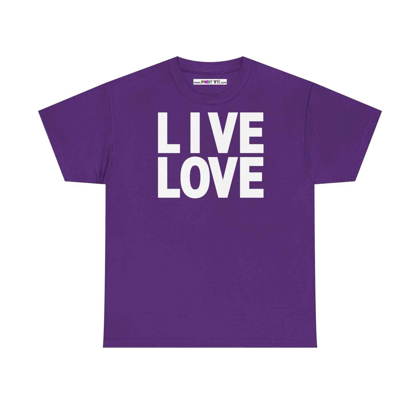 LIVE LOVE Unisex Heavy Cotton Tee