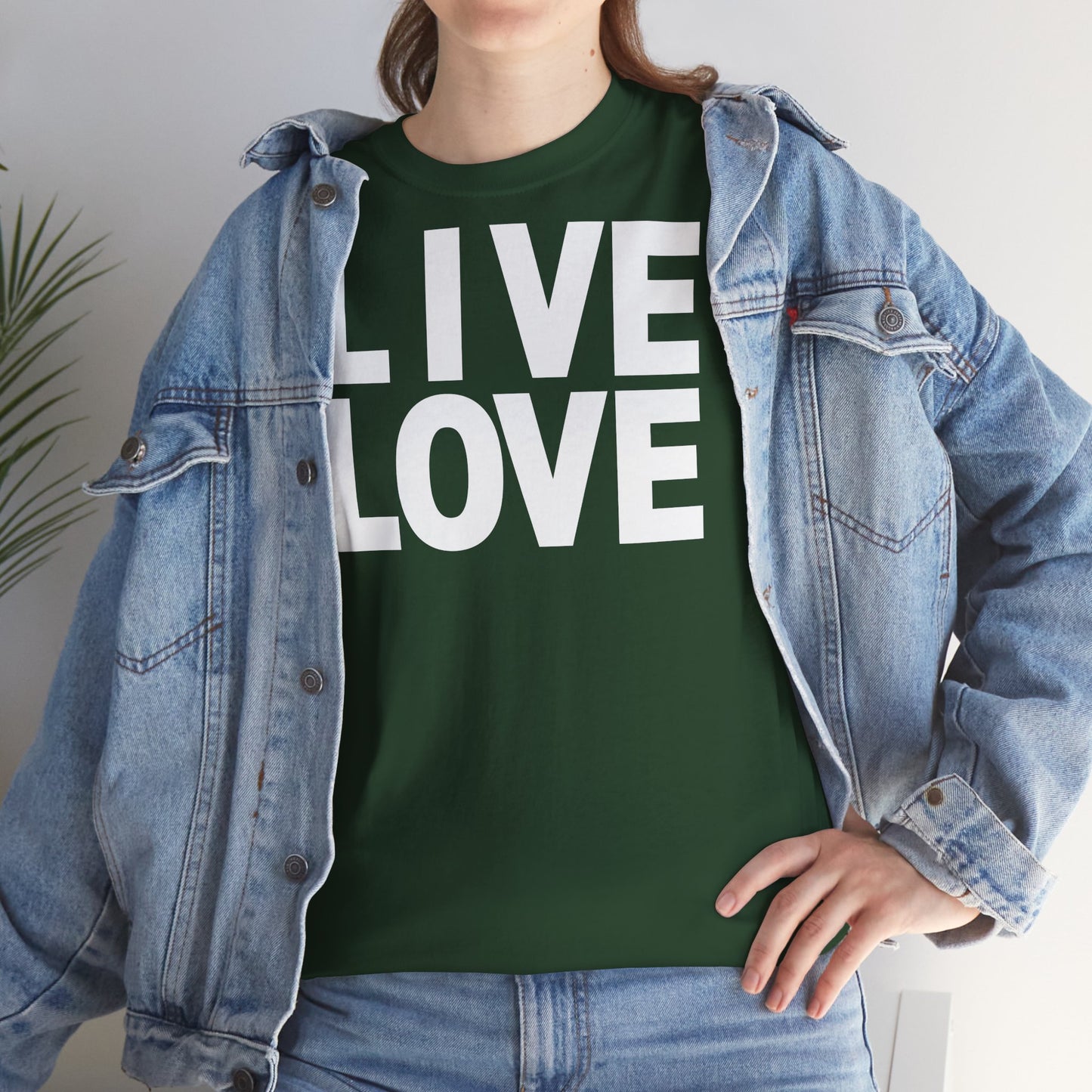 LIVE LOVE Unisex Heavy Cotton Tee