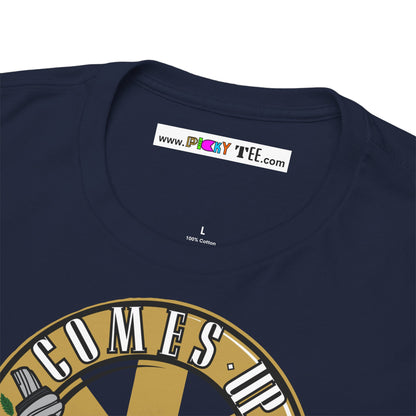 COMES UP ROSES Unisex Heavy Cotton Tee