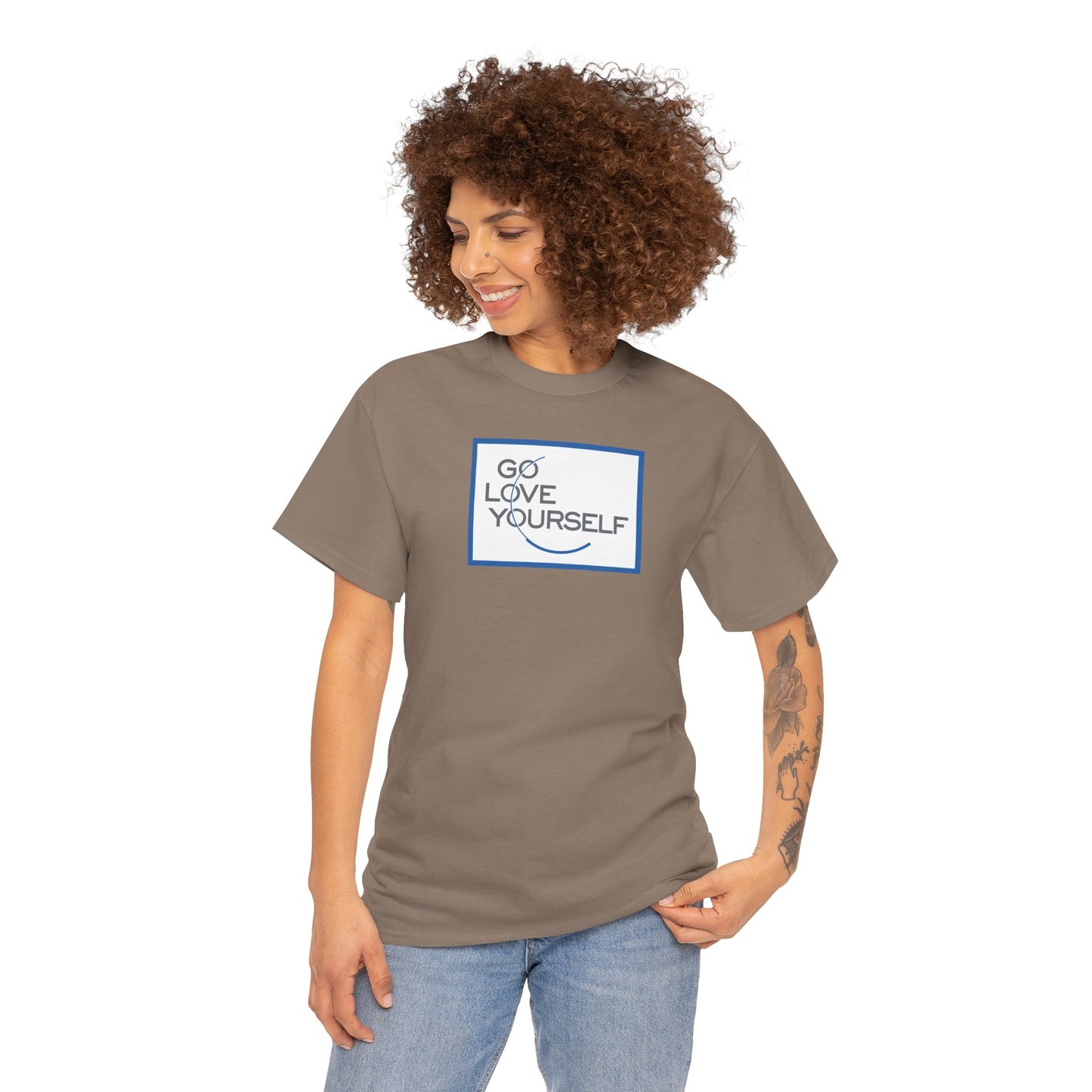 GO LOVE YOURSELF Unisex Heavy Cotton Tee