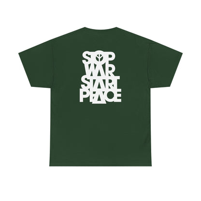 STOP WAR START PEACE Unisex Heavy Cotton Tee