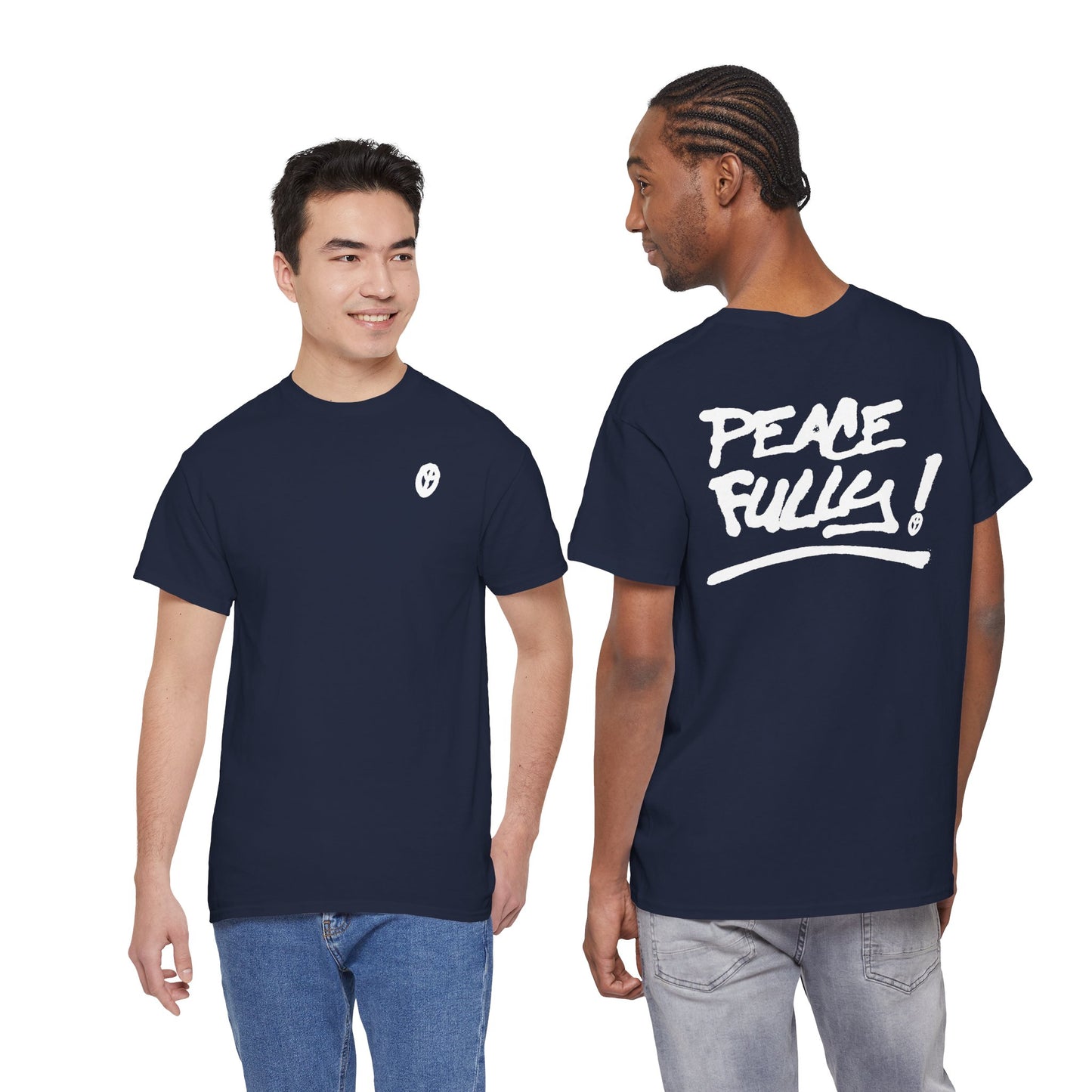 PEACEFULLY! Unisex Heavy Cotton Tee