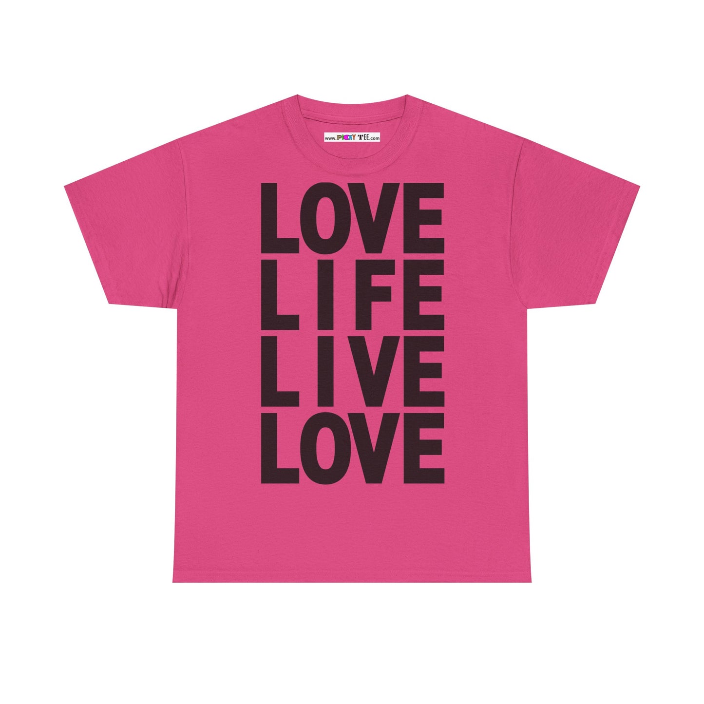 LOVE LIFE LIVE LOVE Unisex Heavy Cotton Tee