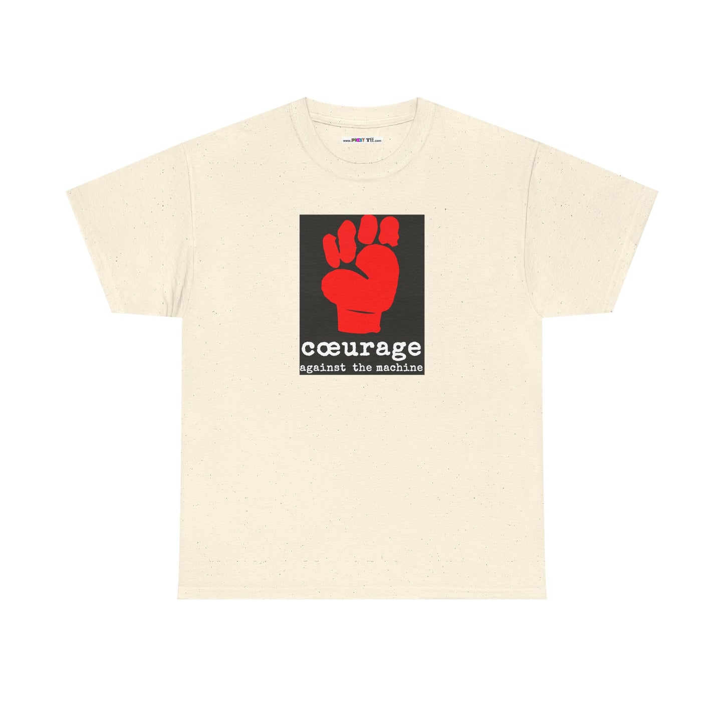 cœurage against the machine Unisex Heavy Cotton Tee