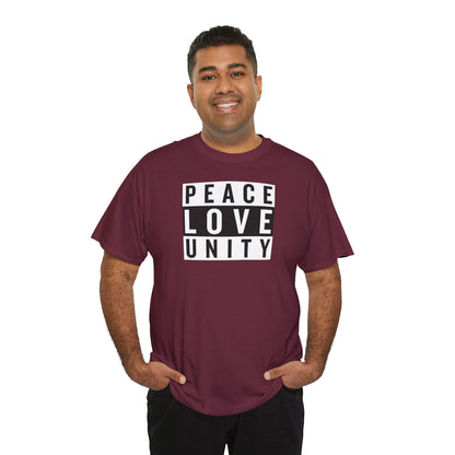 PEACELOVEUNITY Unisex Heavy Cotton Tee