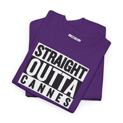 STRAIGHT OUTTA CANNES Unisex Heavy Cotton Tee