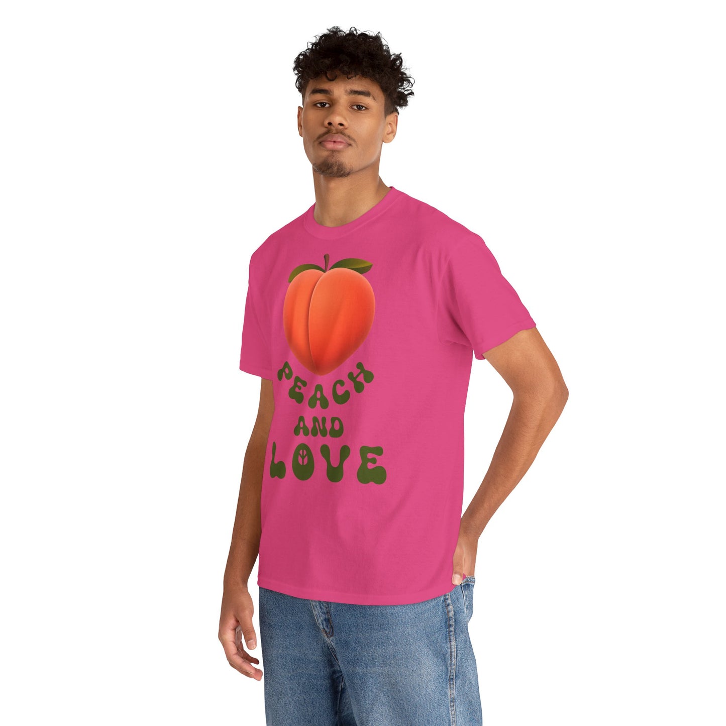 PEACH AND LOVE Unisex Heavy Cotton Tee