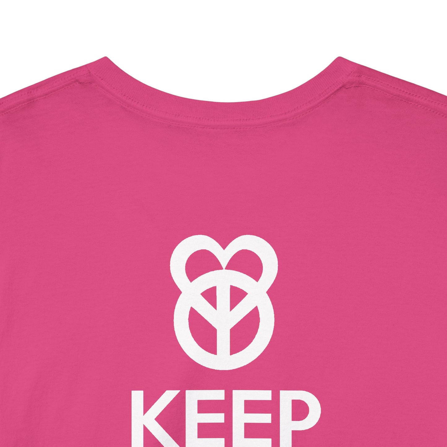 KEEP PEACE AND LOVE ON Unisex Heavy Cotton Tee