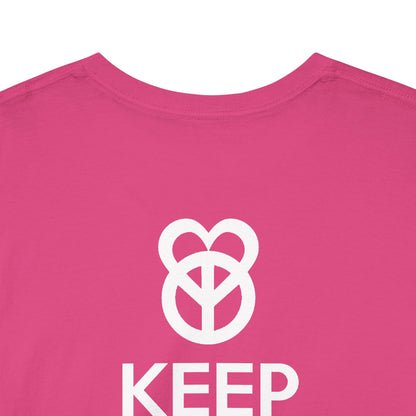 KEEP PEACE AND LOVE ON Unisex Heavy Cotton Tee