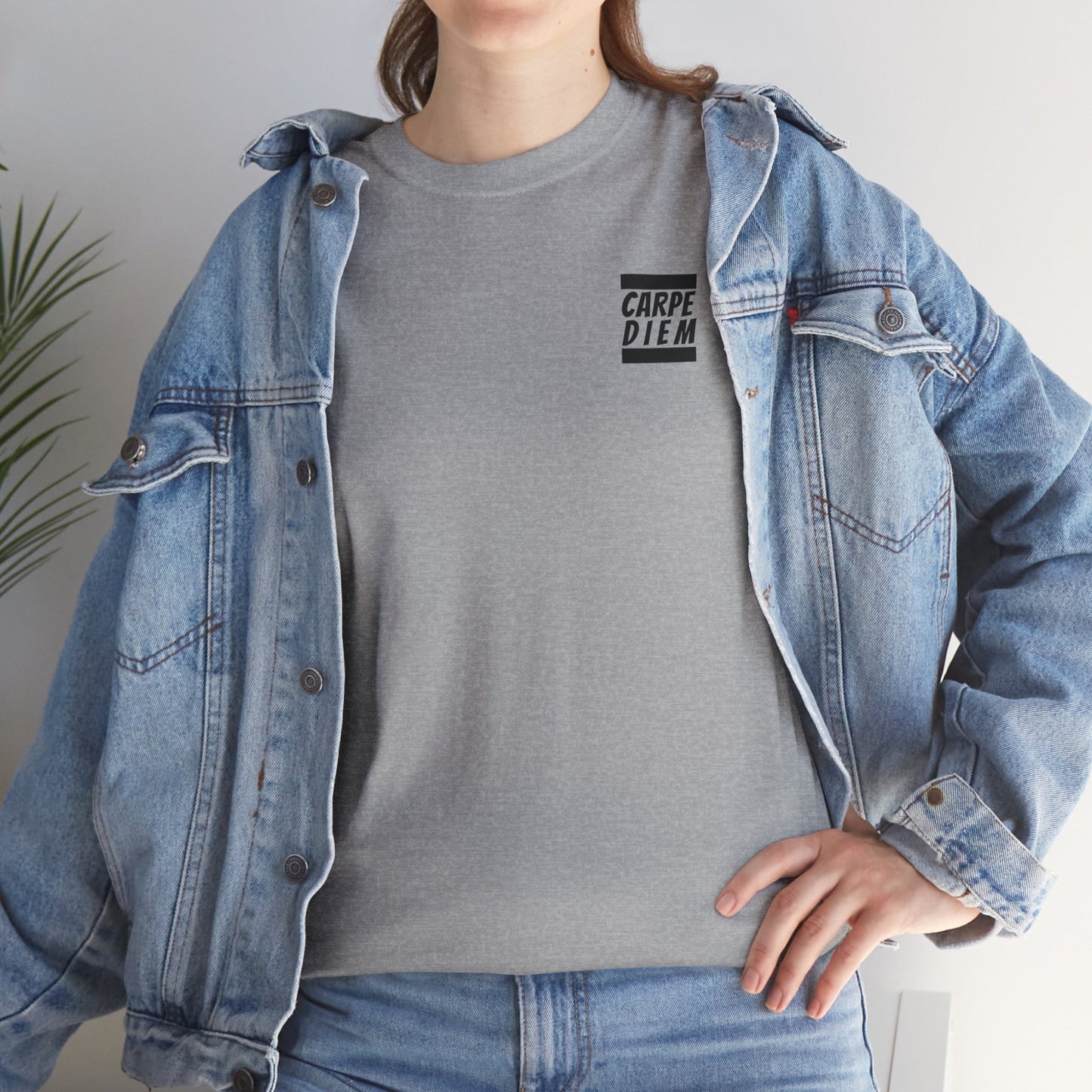 CARPE DIEM "I SEIZE DAY, PEOPLE" Unisex Heavy Cotton Tee
