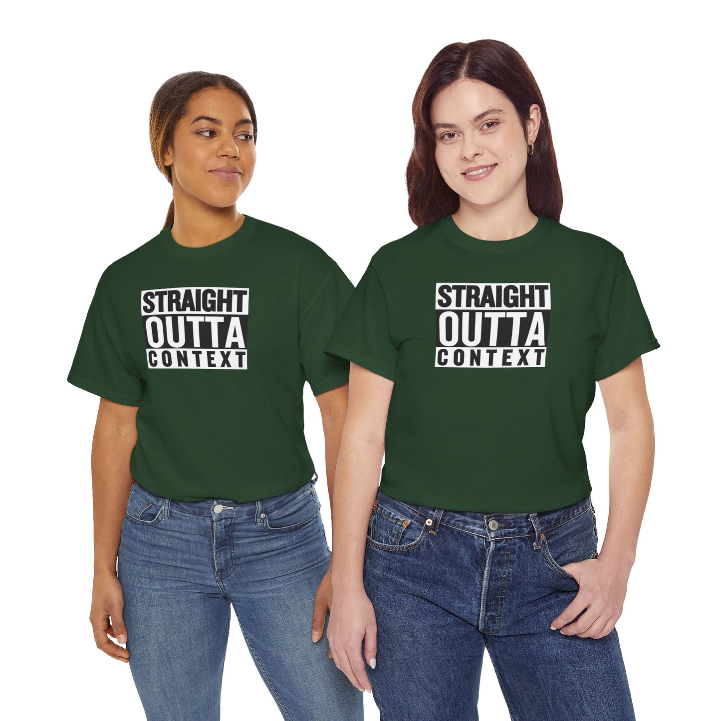 STRAIGHT OUTTA CONTEXT Unisex Heavy Cotton Tee