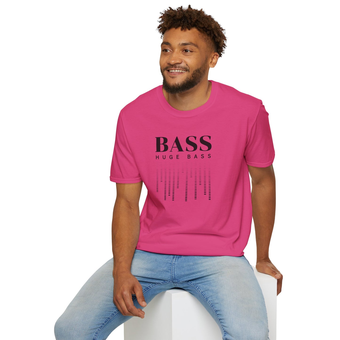 BASS HUGE BASS Unisex Softstyle 100% Cotton T-Shirt