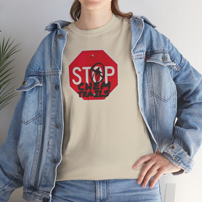 STOP chem trails Unisex Heavy Cotton Tee