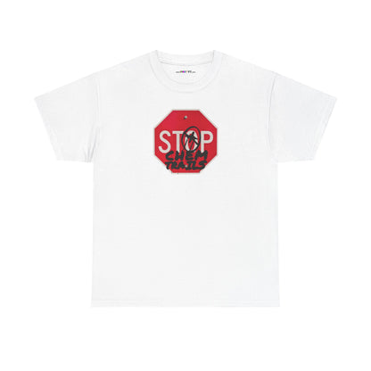 STOP chem trails Unisex Heavy Cotton Tee
