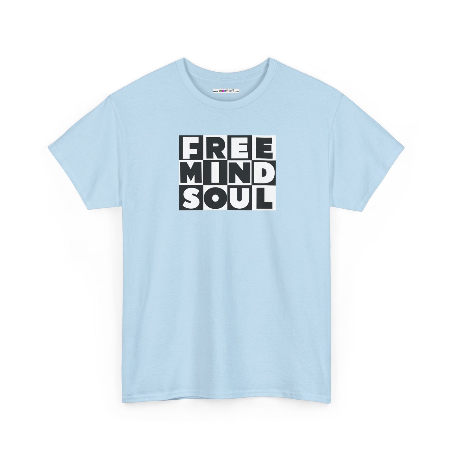 FREE MIND SOUL Unisex Heavy Cotton Tee