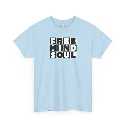 FREE MIND SOUL Unisex Heavy Cotton Tee