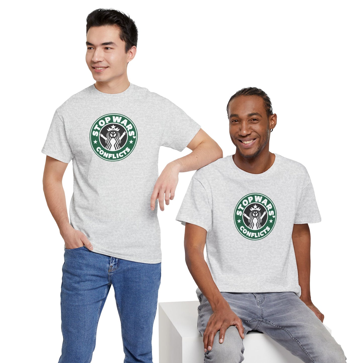 STOP WARS' CONFLICTS Unisex Heavy Cotton Tee