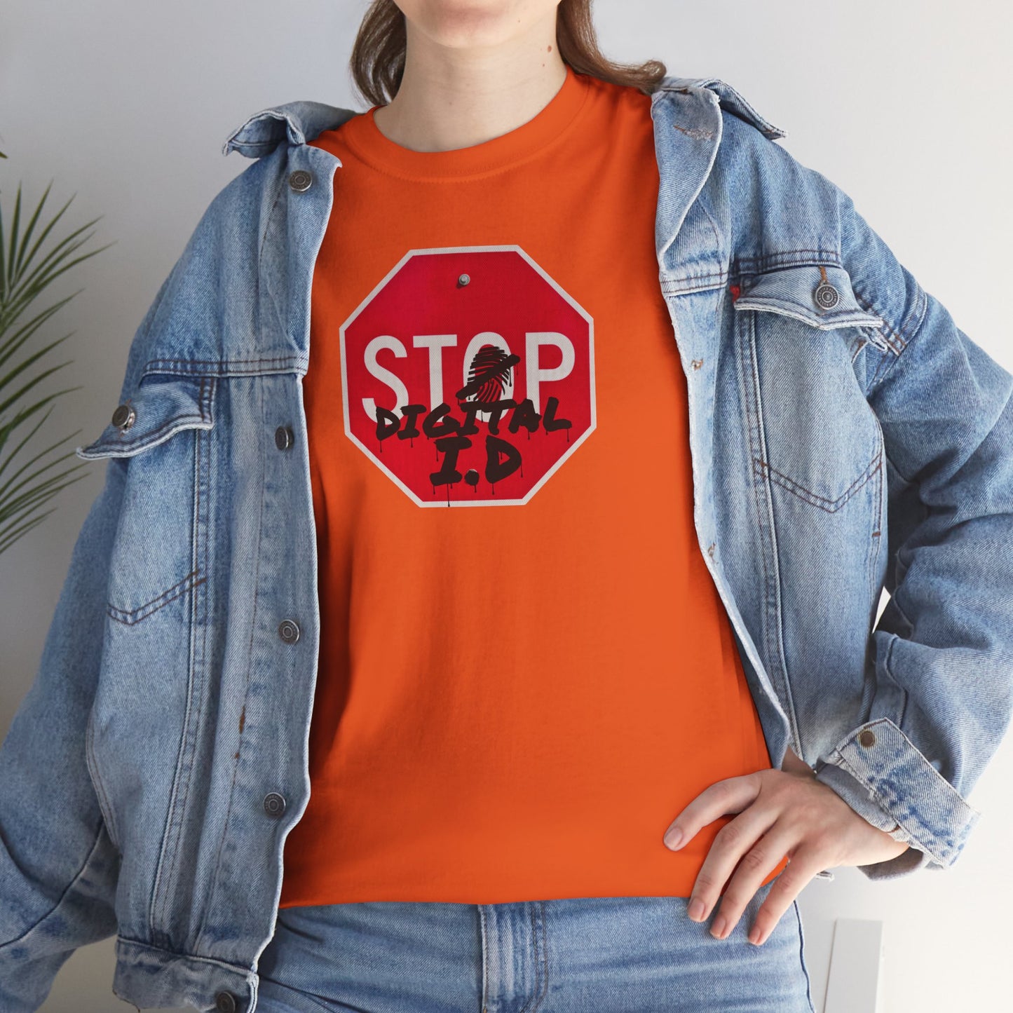 STOP digital i.d Unisex Heavy Cotton Tee