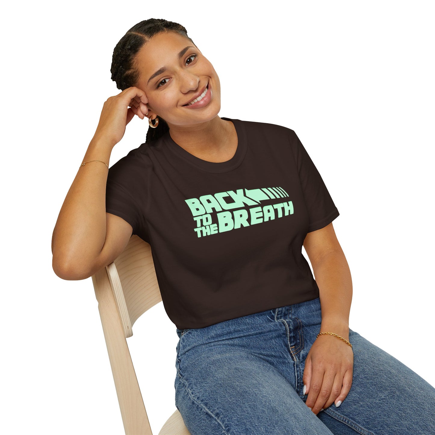 BACK TO THE BREATH Unisex Softstyle 100% Cotton T-Shirt