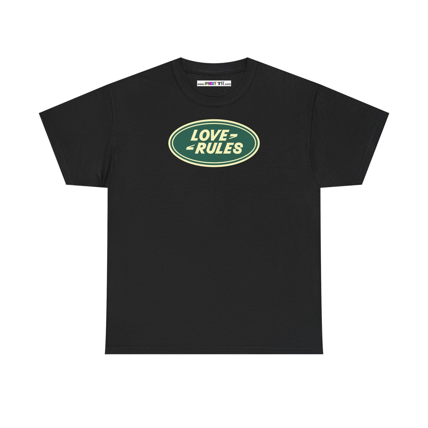 LOVE RULES Unisex Heavy Cotton Tee