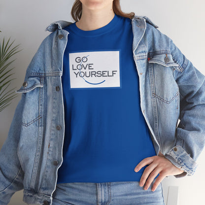 GO LOVE YOURSELF Unisex Heavy Cotton Tee