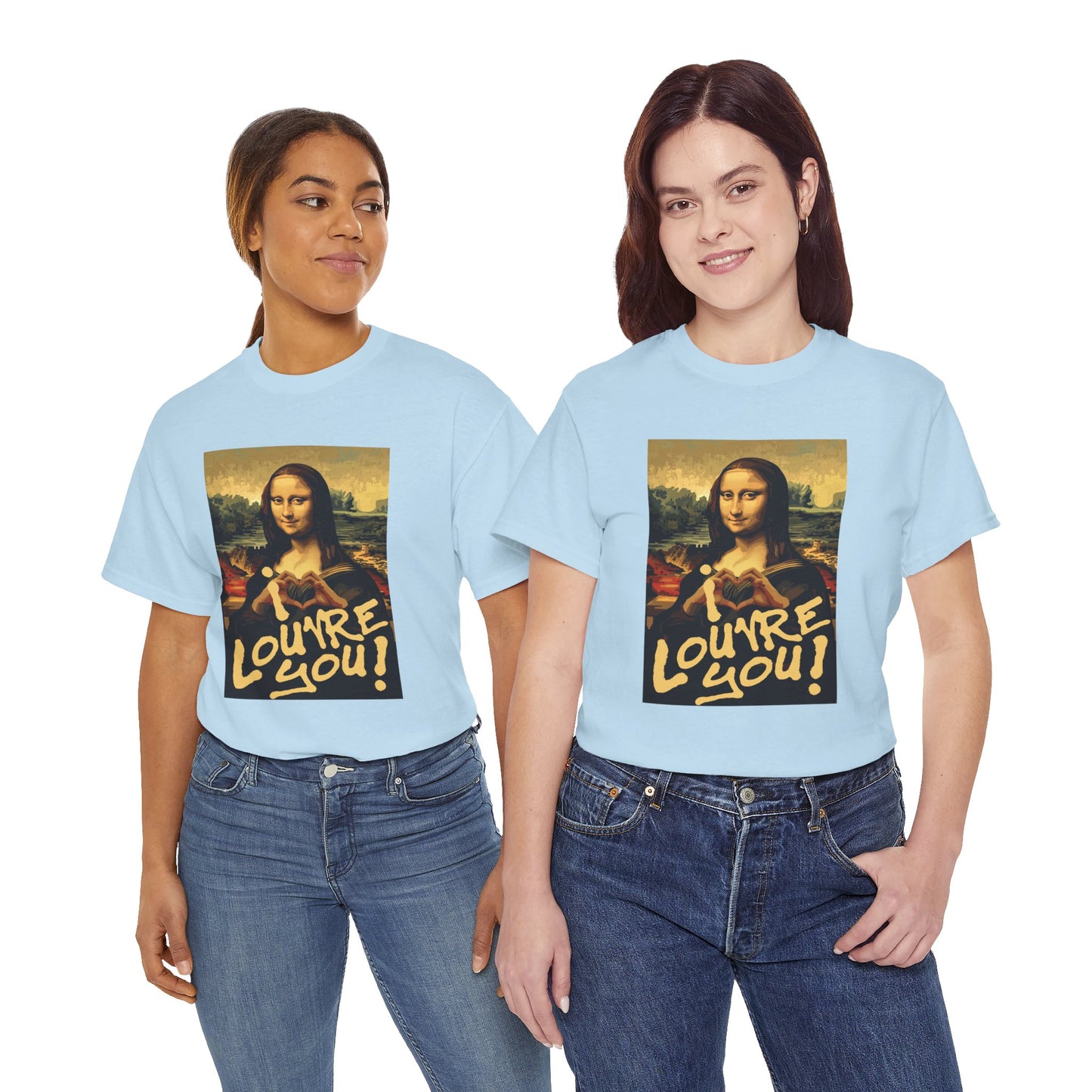 I LOUVRE YOU! Unisex Heavy Cotton Tee
