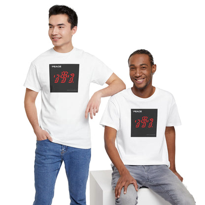 the PEACE ghost in the war-machine Unisex Heavy Cotton Tee
