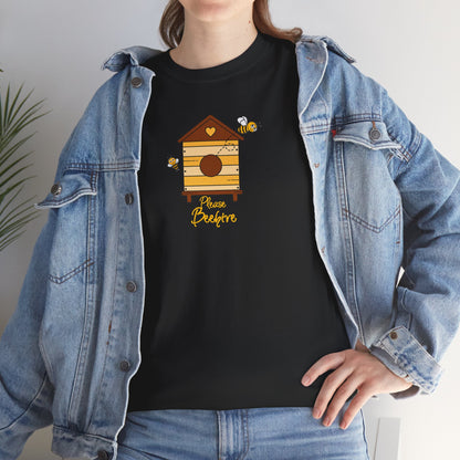 Please Beehive Unisex Heavy Cotton Tee