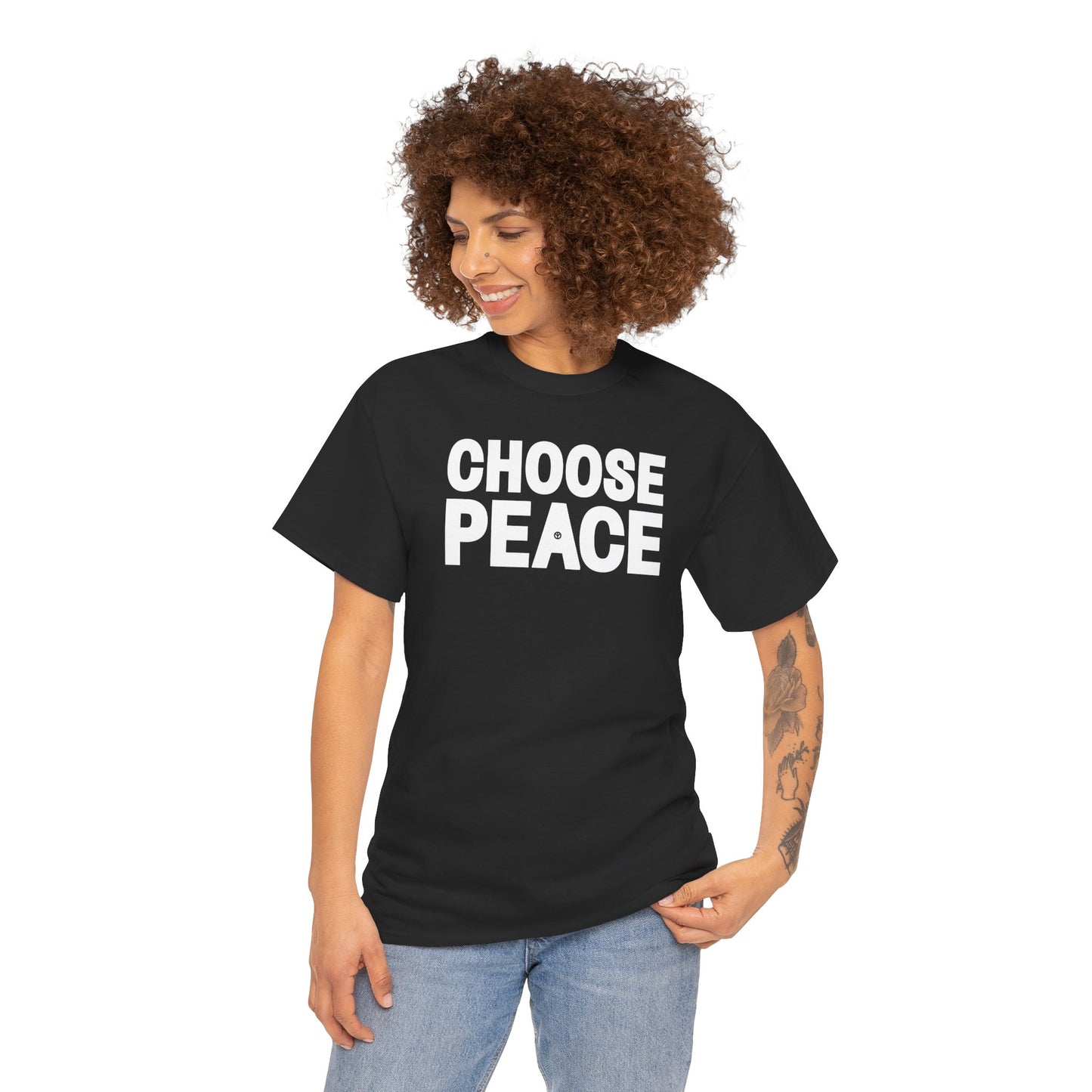 CHOOSE PEACE Unisex Heavy Cotton Tee