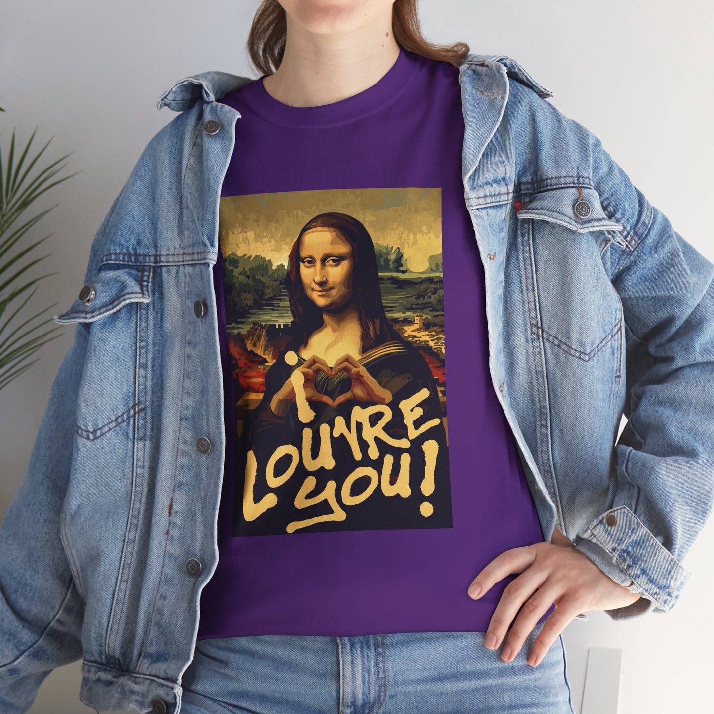 I LOUVRE YOU! Unisex Heavy Cotton Tee