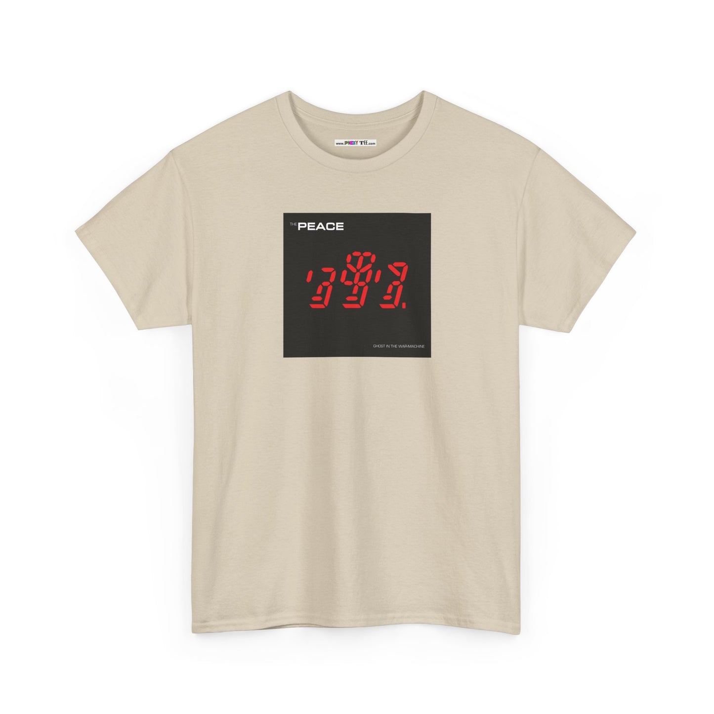 the PEACE ghost in the war-machine Unisex Heavy Cotton Tee