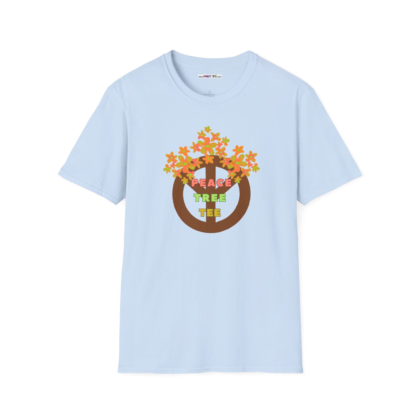 PEACE TREE TEE Unisex Softstyle 100% Cotton T-Shirt