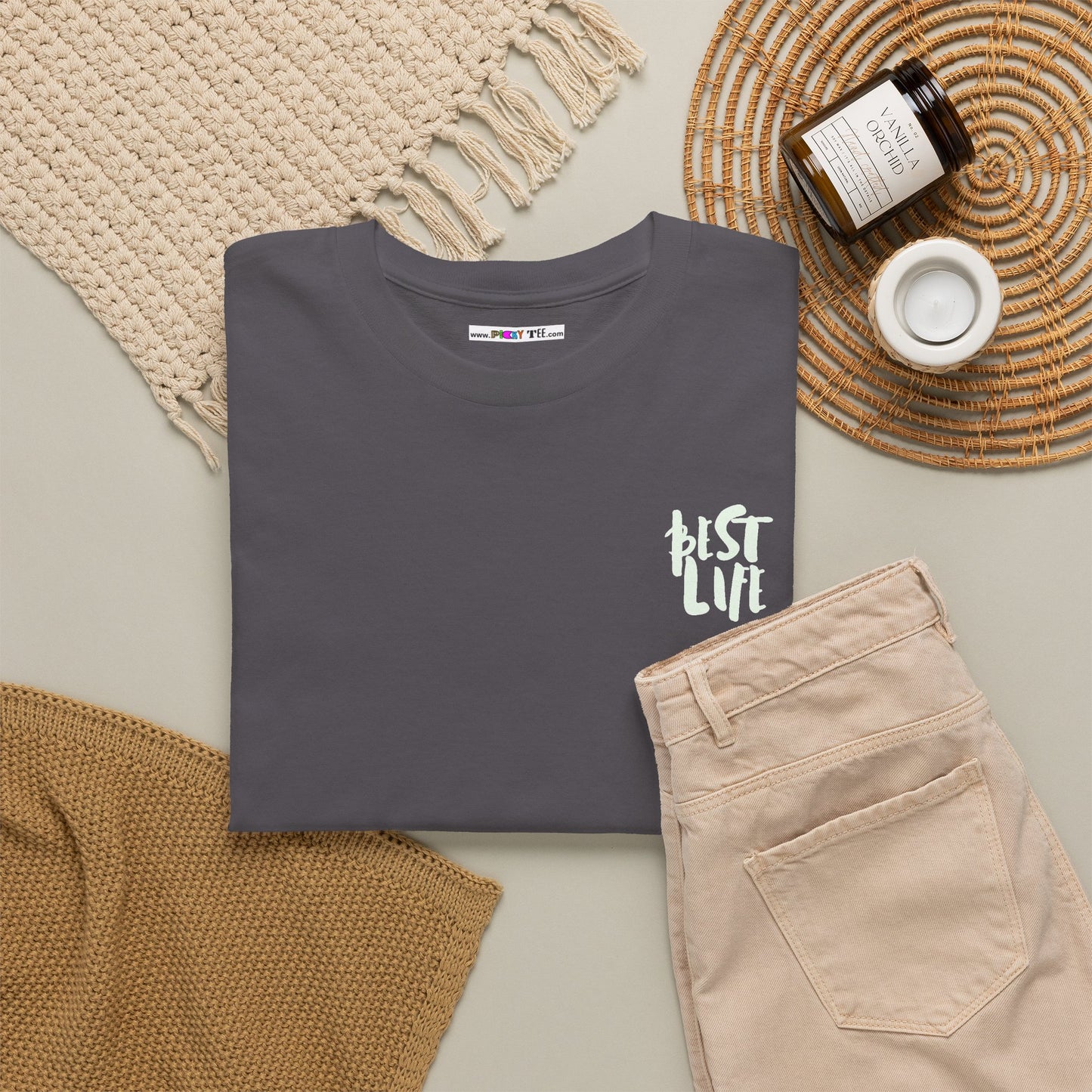 BEST LIFE Unisex Heavy Cotton Tee