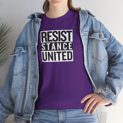 RESIST STANCE UNITED Unisex Heavy Cotton Tee