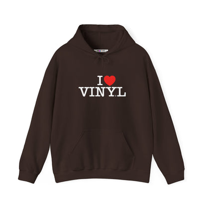 I ❤️ VINYL Unisex Heavy Blend™ Hooded Sweatshirt