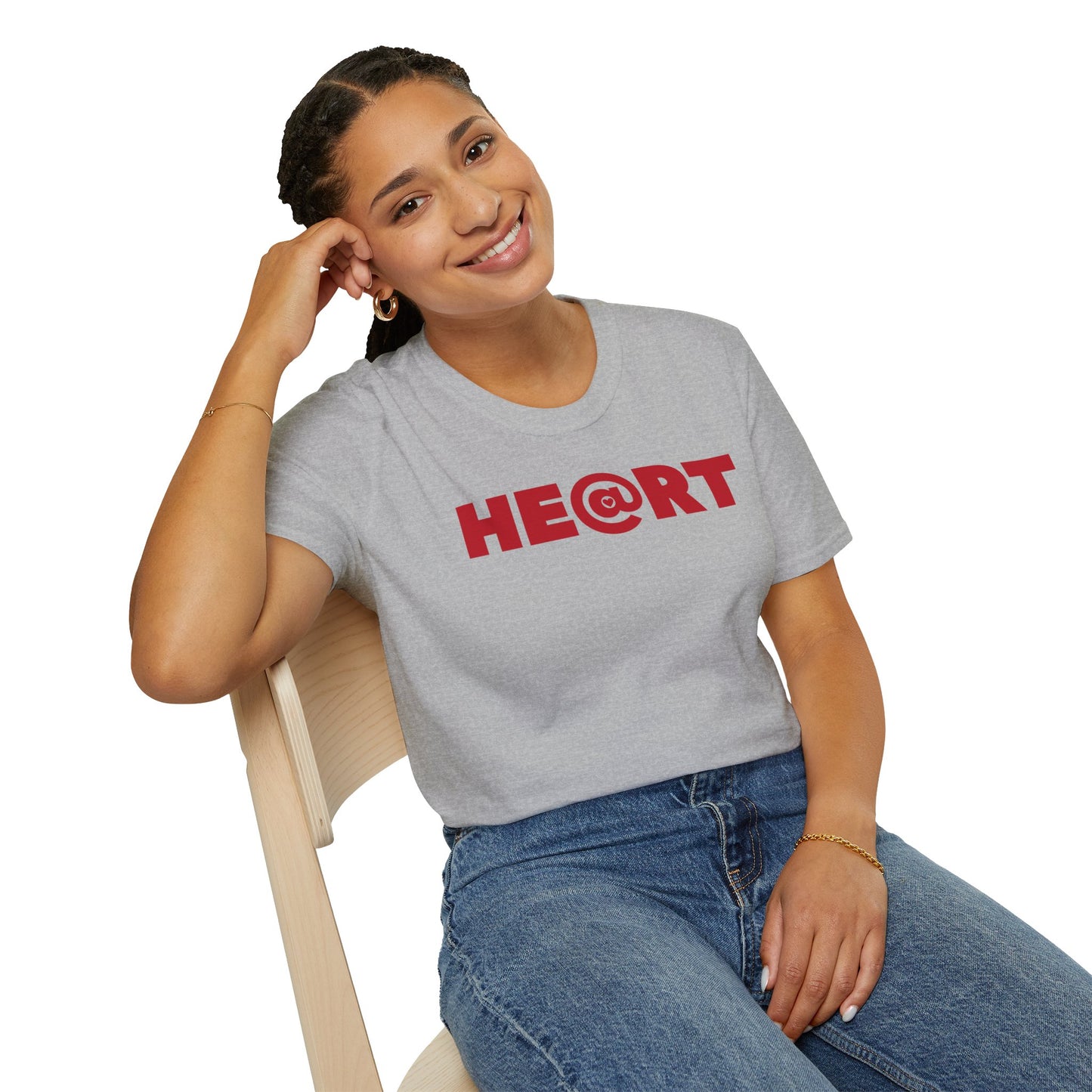 AT HEART Unisex Softstyle 100% Cotton T-Shirt