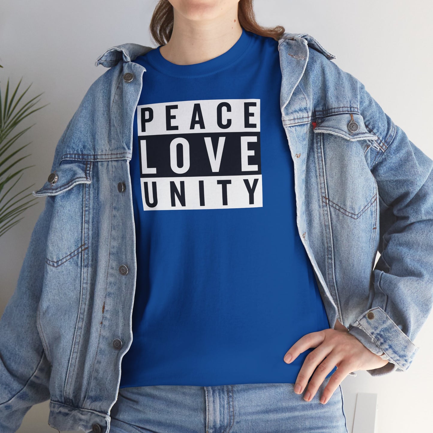 PEACELOVEUNITY Unisex Heavy Cotton Tee