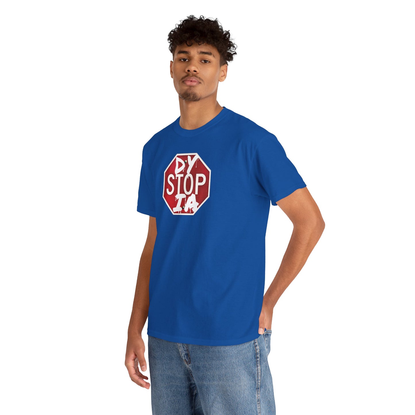 STOP DYSTOPIA Unisex Heavy Cotton Tee