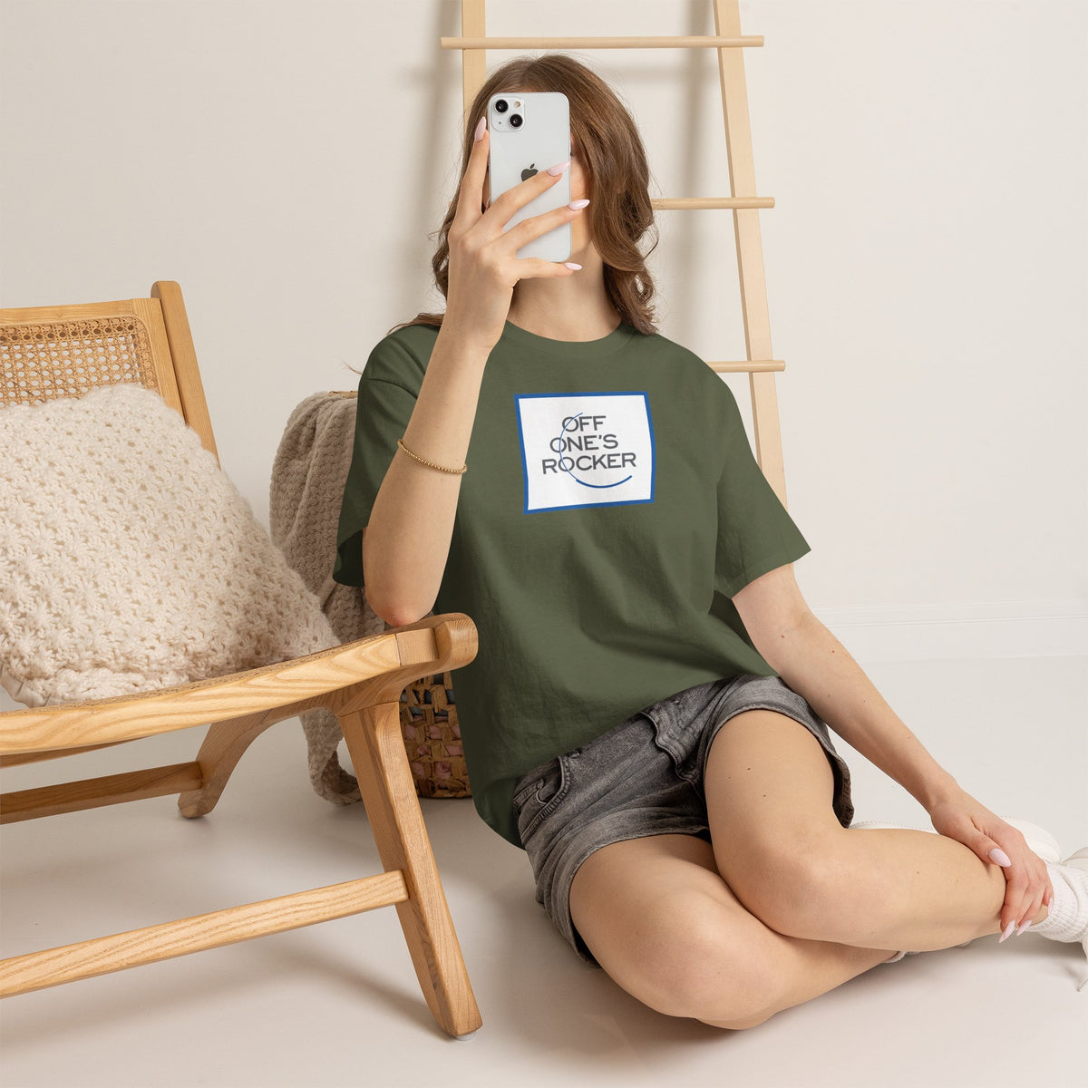 OFF ONE'S ROCKER Unisex Heavy Cotton Tee