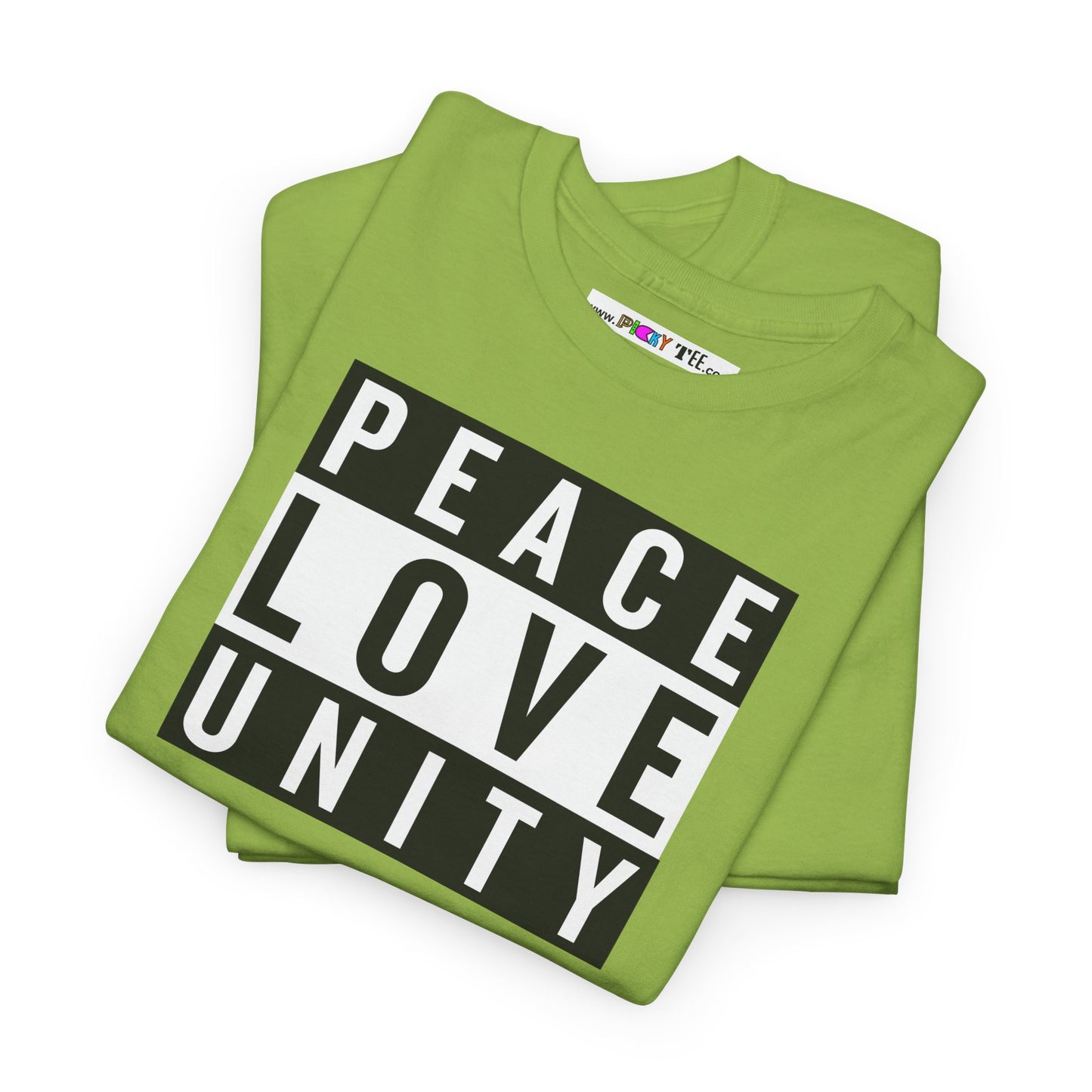 PEACELOVEUNITY Unisex Heavy Cotton Tee