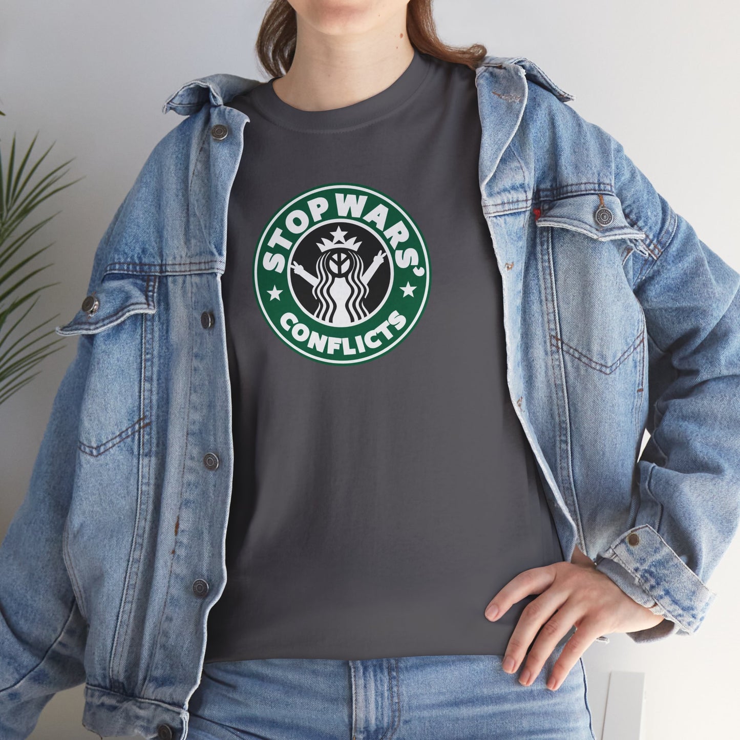STOP WARS' CONFLICTS Unisex Heavy Cotton Tee