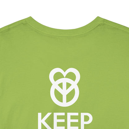 KEEP PEACE AND LOVE ON Unisex Heavy Cotton Tee