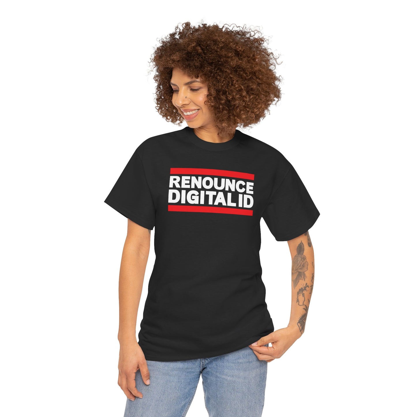 RENOUNCE DIGITAL ID Unisex Heavy Cotton Tee