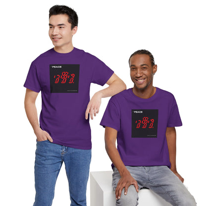 the PEACE ghost in the war-machine Unisex Heavy Cotton Tee