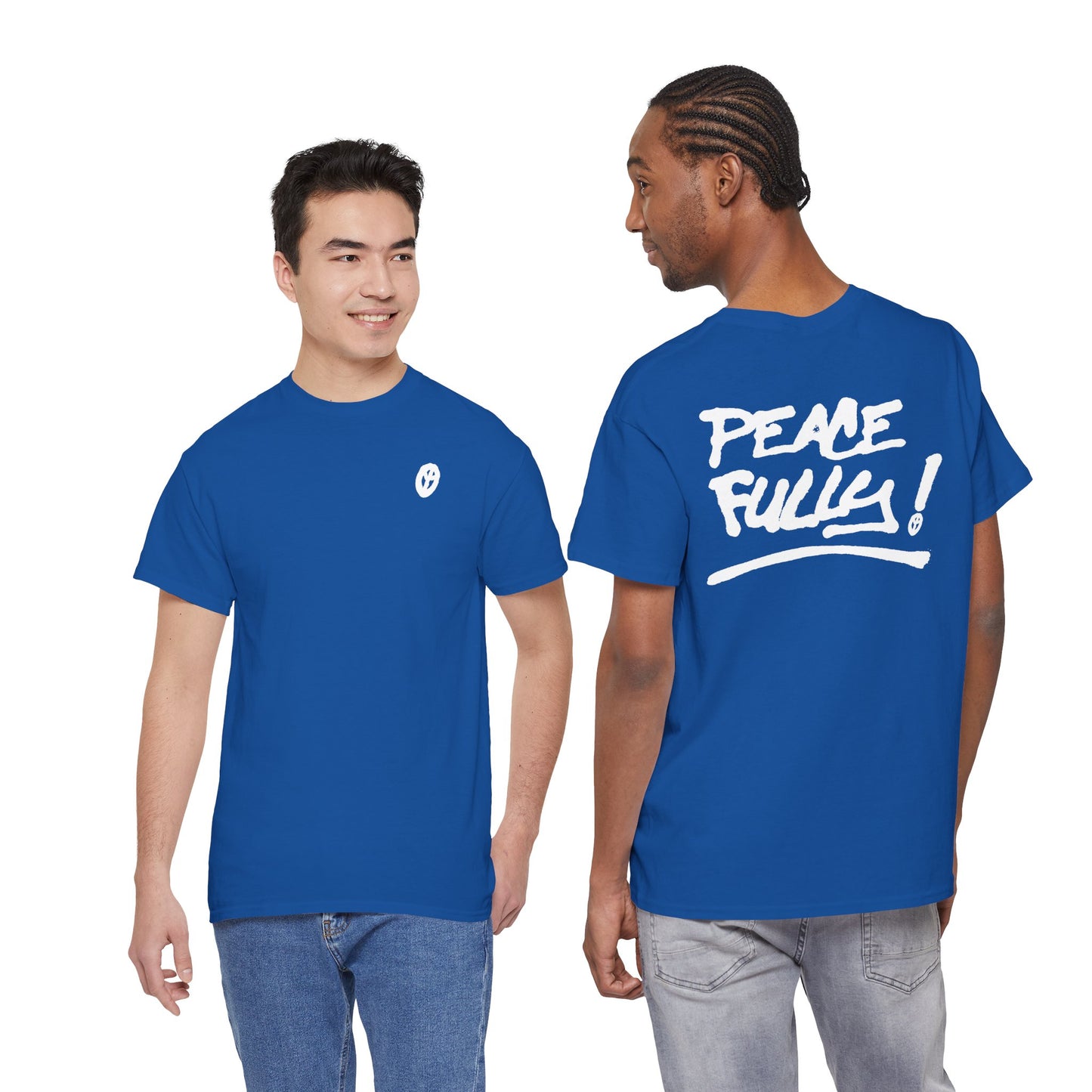 PEACEFULLY! Unisex Heavy Cotton Tee