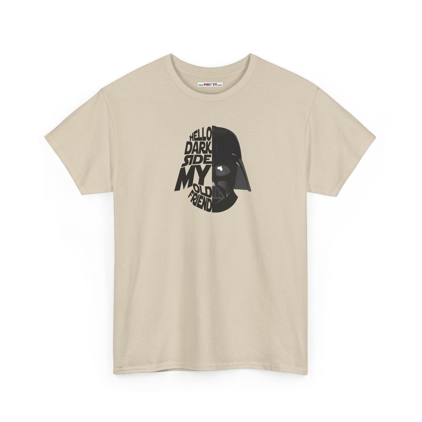 HELLO DARKSIDE MY OLD FRIEND Unisex Heavy Cotton Tee