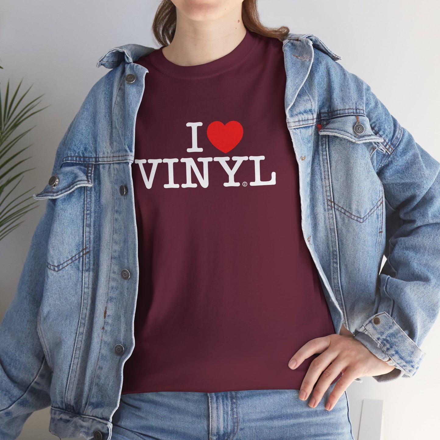 I ❤️ VINYL Unisex Heavy Cotton Tee