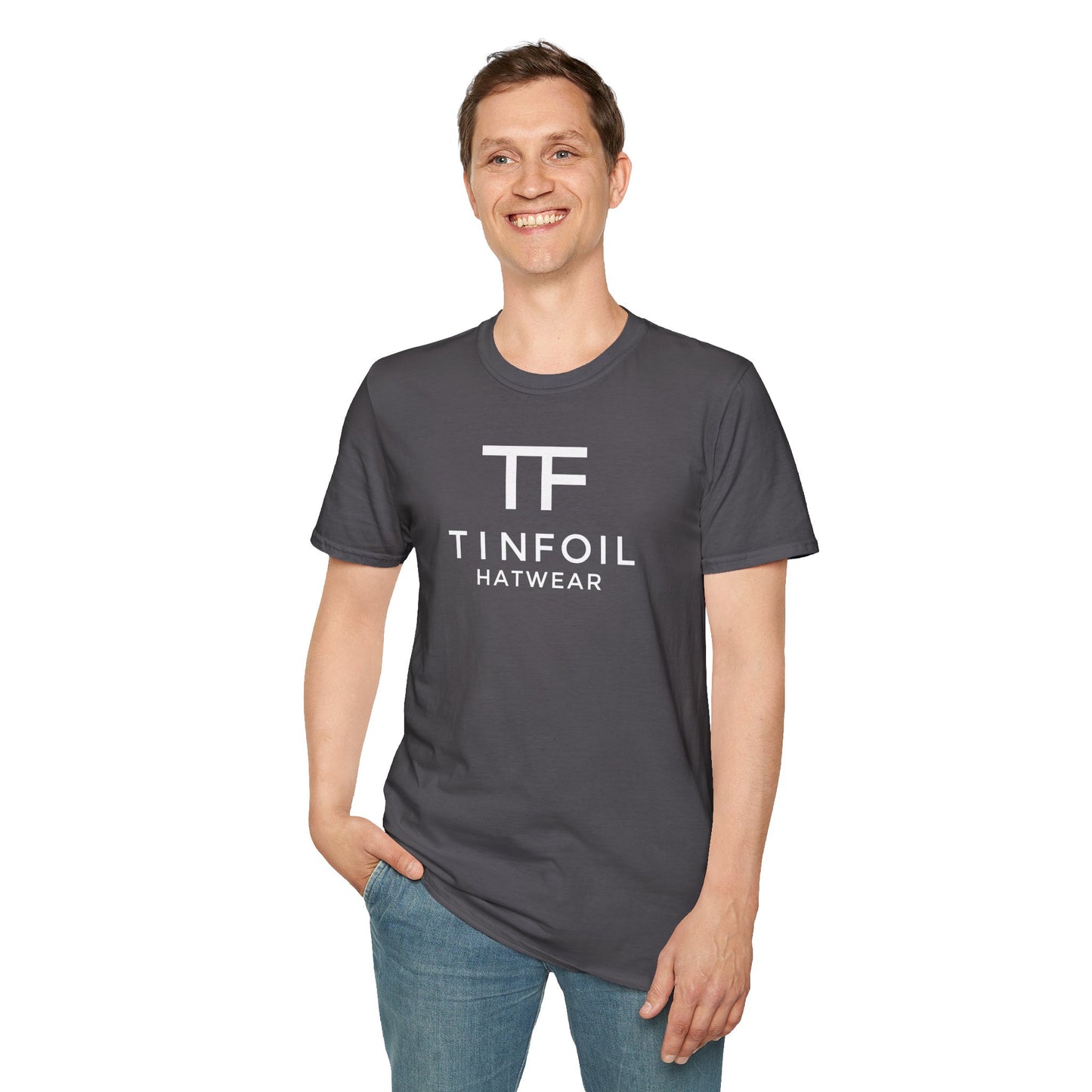 TF TIN FOIL HATWEAR Unisex Softstyle 100% Cotton T-Shirt